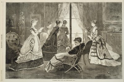 A la espera de llamadas el día de Año Nuevo de Winslow Homer