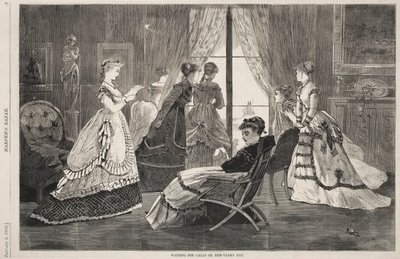 Esperando llamadas en el día de Año Nuevo de Winslow Homer
