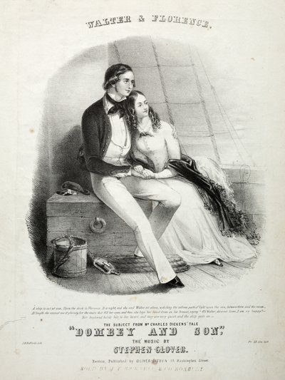 Walter y Florence - Portada de la partitura de Winslow Homer