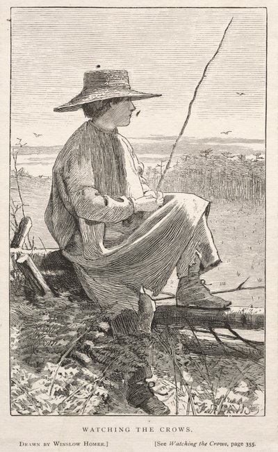 Observando los cuervos, 1868 de Winslow Homer