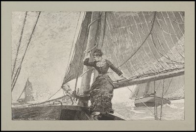 Chica de yate, 1880 de Winslow Homer