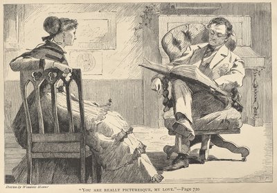 "Eres realmente pintoresca, mi amor" de Winslow Homer