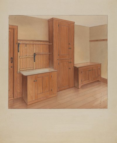 Muebles empotrados, 1937 de Winslow Rich