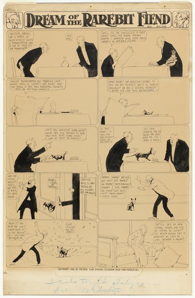 Sueño del demonio del rarebit de Winsor McCay