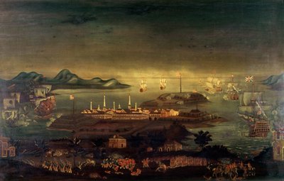 Batalla de Bunker Hill, 17 de junio de 1775 de Winthrop Chandler