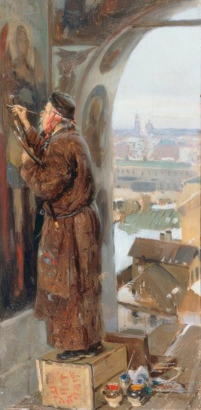 El pintor de iconos de Wladimir Jegorowitsch Makowski