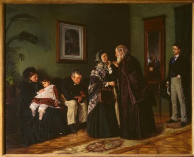 En la sala de espera del médico de Wladimir Jegorowitsch Makowski