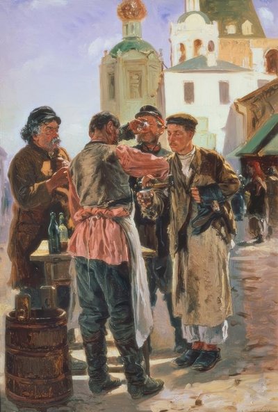 Vendedor de kvas de Wladimir Jegorowitsch Makowski