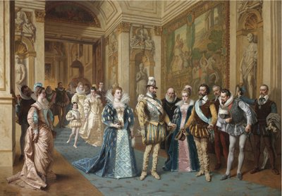 Enrique IV y María de Médicis de Wladyslaw Bakalowicz