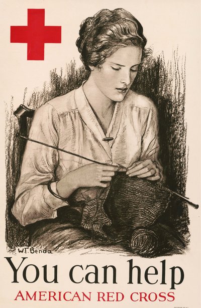 Puedes ayudar - Cruz Roja Americana, 1918 de Wladyslaw Theodor Benda