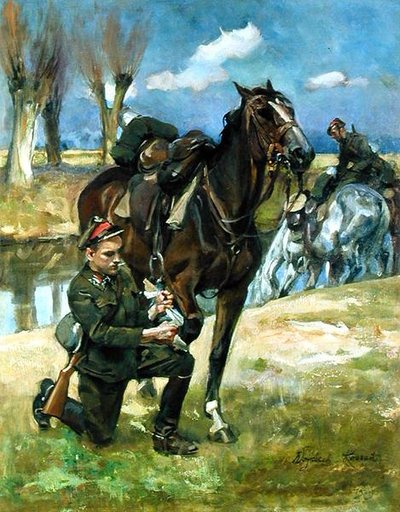 La Ayuda de un Amigo de Wojciech Kossak