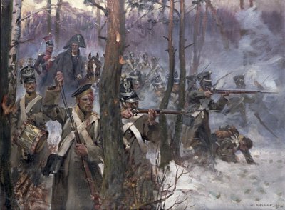 Batalla de Olszynka Grochowska, Varsovia, 25 de febrero de 1831, 1912 de Wojciech Kossak
