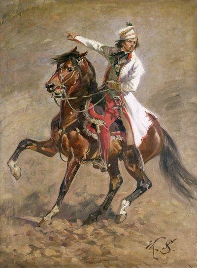 General Tadeusz Kosciuszko (1746-1817) a Caballo, boceto para 