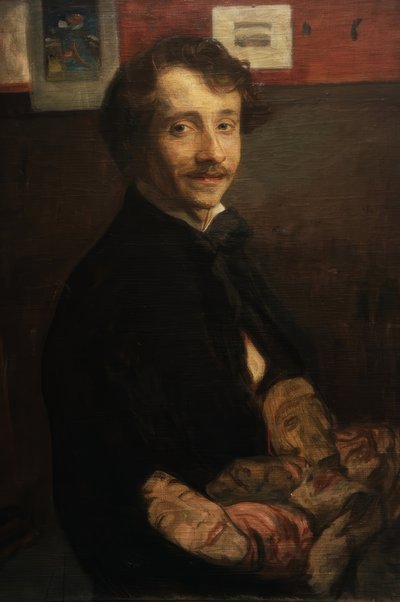 Autorretrato con máscaras de Wojciech Weiss