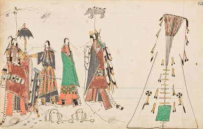 Lobo Aullador y Oso Emplumado Cortejan a Dos Chicas en el Manantial Donde Estaban Sacando Agua de Wolf Howling