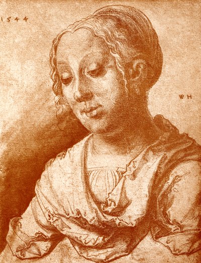 Cabeza de niña de Wolf Huber