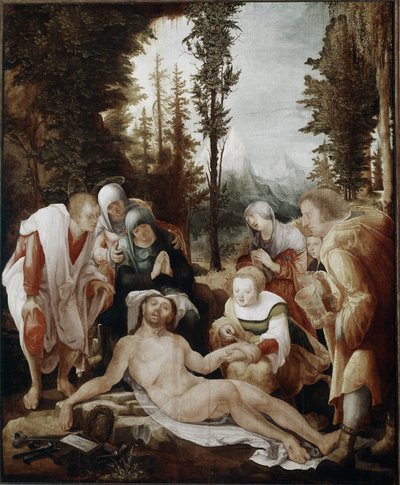 Lamentación por la muerte de Cristo de Wolf Huber