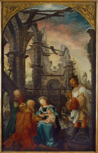 La adoración de los Magos, 1521 de Wolf Huber