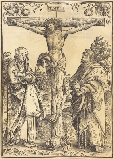 Cristo en la cruz con María y Juan de Wolf Traut