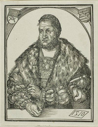 Elector Federico III de Sajonia, de Speculum intellectuale felicitatis humane de Wolf Traut