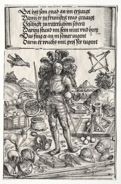 El Arco Triunfal de Maximiliano I: Emperador Maximiliano como Patrón de Mejoras..., 1515-17 de Wolf Traut