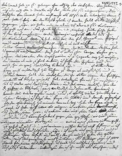 Carta de W. A. Mozart. 24 de octubre de 1777 de Wolfgang Amadeus Mozart