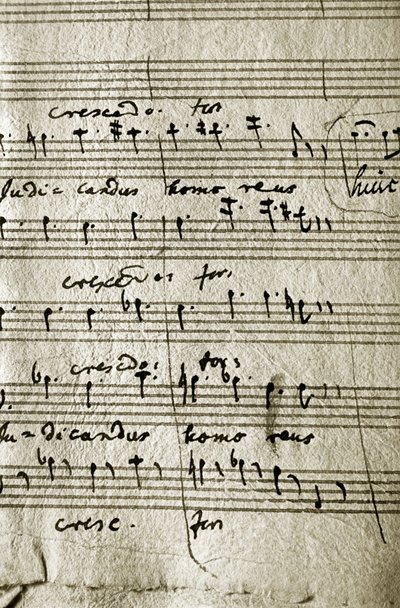 Partitura de trabajo del Réquiem de Wolfgang Amadeus Mozart (partitura) de Wolfgang Amadeus Mozart