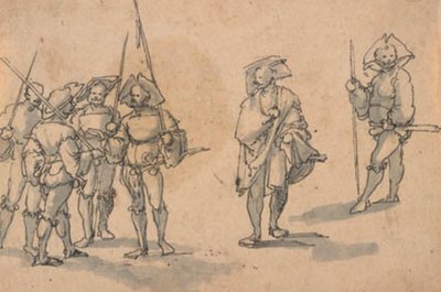 Seis lansquenetes de Wolfgang Huber