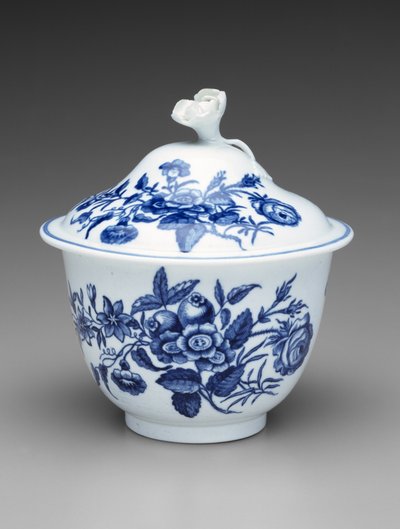 Azucarero con tapa, c. 1760-1780 de Worcester Porcelain Manufactory