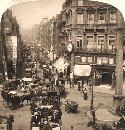 Fleet Street, Londres, 1896 de Works and Sun Sculpture Studios