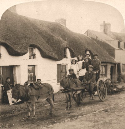 Vida pintoresca y costumbres de un pueblo irlandés, Irlanda, 1901 de Works and Sun Sculpture Studios