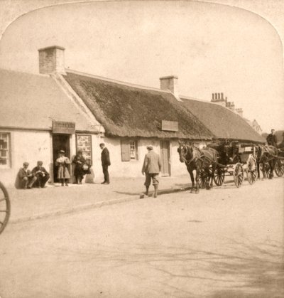 El lugar de nacimiento de Robert Burns, Ayr, Escocia, 1896 de Works and Sun Sculpture Studios