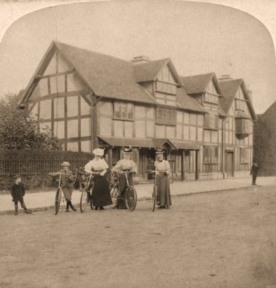 Lugar de nacimiento de Shakespeare, Stratford on Avon, Inglaterra, 1896 de Works and Sun Sculpture Studios