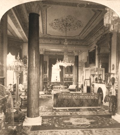El Salón, Residencia Marina de la Reina Victoria, Osborne House, I.O.W, 1900 de Works and Sun Sculpture Studios
