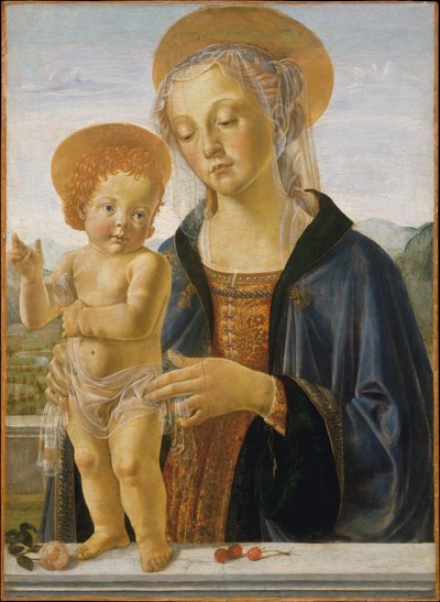 Madonna y el Niño de Workshop of Andrea Verrocchio