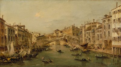 Venecia: El Rialto de Workshop of Francesco Guardi