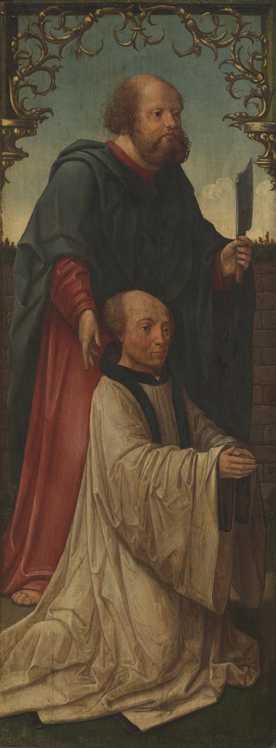 San Matías y un donante (anverso); San Andrés (reverso) de Workshop of Jacob Cornelisz. van Oostsanen