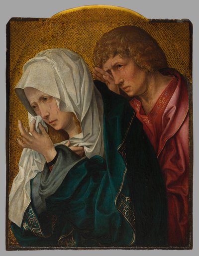 La Virgen y San Juan Evangelista de Workshop of Jacob Cornelisz. van Oostsanen