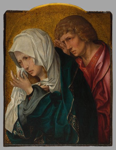 La Virgen y San Juan Evangelista, c. 1520 de Workshop of Jacob Cornelisz. van Oostsanen