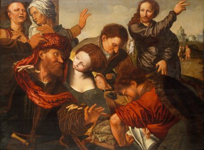 La llamada de Mateo de Workshop of Jan Sanders van Hemessen