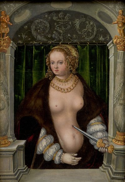 El suicidio de Lucrecia de workshop of Lucas Cranach the Elder