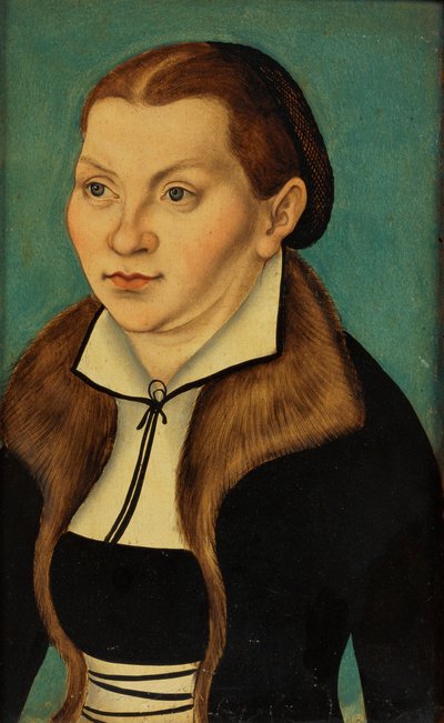 Díptico con los retratos de Lutero y su esposa de workshop of Lucas Cranach the Elder