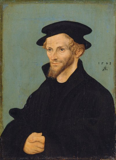 Alemán: Bildnis Philipp Melanchthons Retrato de Philipp Melanchthon de workshop of Lucas Cranach the Elder