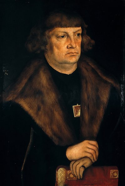 Alemán: Bildnis eines Bürgermeisters von Weißenfels Retrato de un alcalde de Weißenfels de workshop of Lucas Cranach the Elder