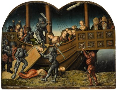 Alemán: Das Martyrium der Heiligen Ursula El martirio de Santa Úrsula y las once mil vírgenes de workshop of Lucas Cranach the Elder
