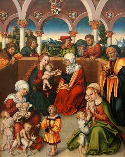 Alemán: Heilige Sippe El parentesco sagrado de workshop of Lucas Cranach the Elder
