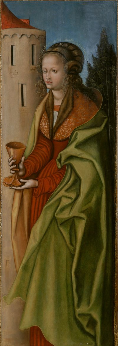 Alemán: Hl. Barbara St Barbara de workshop of Lucas Cranach the Elder