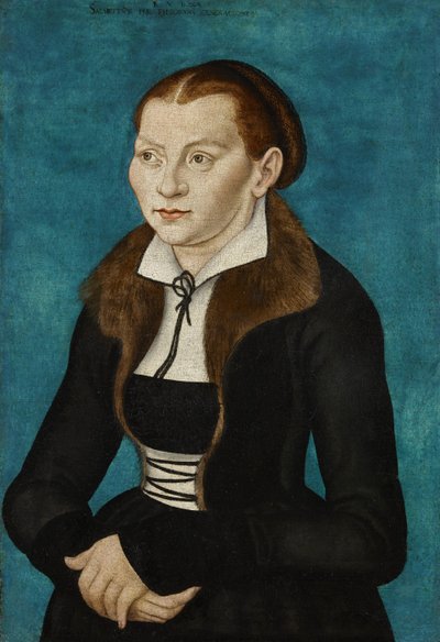 Alemán: Katharina von Bora como media figura a la izquierda Katharina de Bora de workshop of Lucas Cranach the Elder