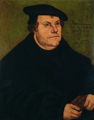 Martín Lutero de workshop of Lucas Cranach the Elder