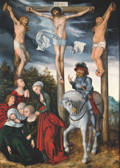 La Crucifixión de workshop of Lucas Cranach the Elder